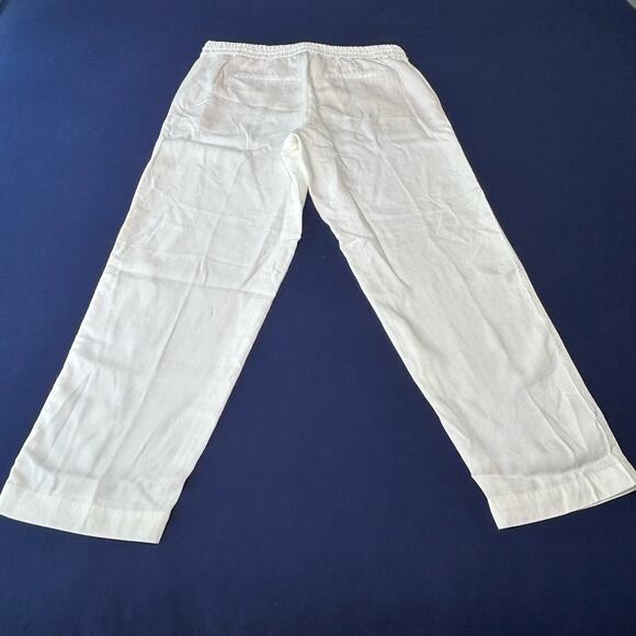 Talbots Women's Size 4 NWT Tencel Drawstring Jogger Pant White - Picture 3 of 7